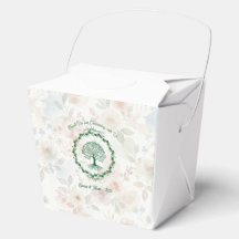 Boîtes de Faveurs de Cercle Orné d'Arbre de Vie Mi