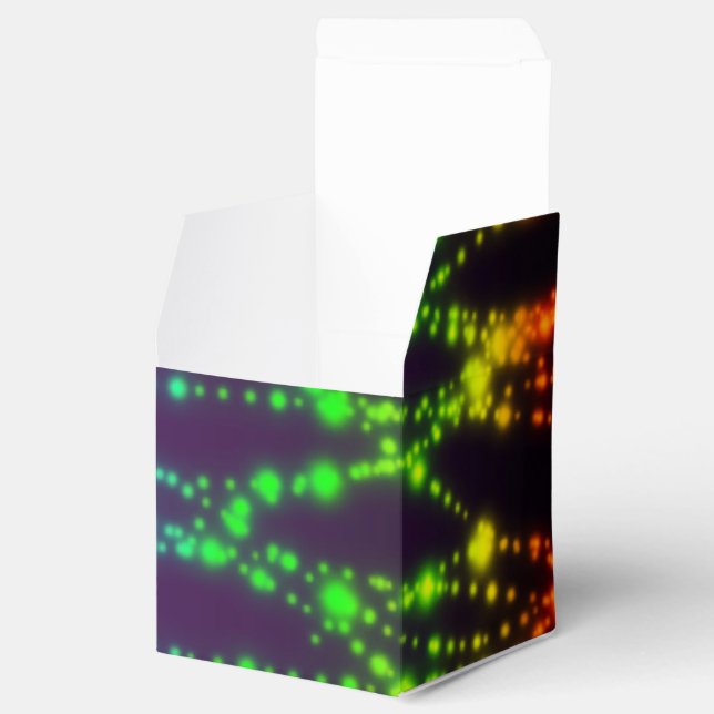 Ballotins Boîtes de faveurs de cube d'anniversaire avec lumi (Ouvert)