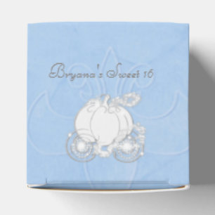 Ballotins Boîtes de faveurs de fête bleues de Carrosse Argen
