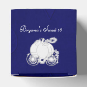 Ballotins Boîtes de faveurs de fête bleues de Carrosse Argen