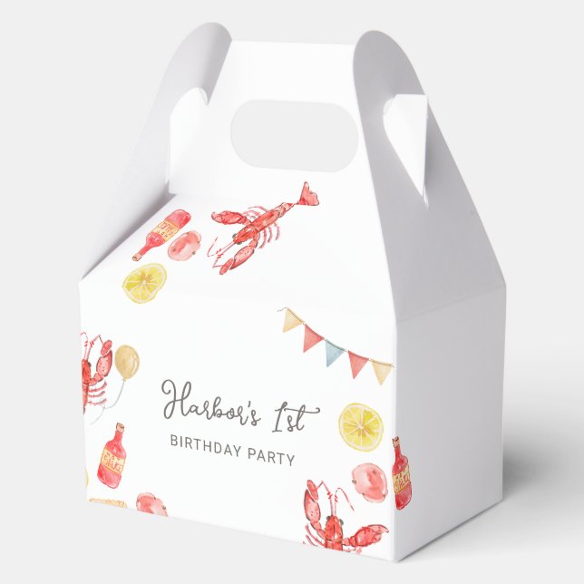 Ballotins Boîtes de faveurs de fête d'anniversaire d'écrevis (Recto)