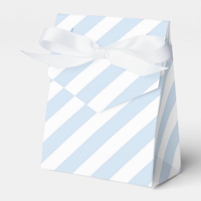 Ballotins Boîtes de faveurs de fête d'anniversaire rayées bl (Verso)