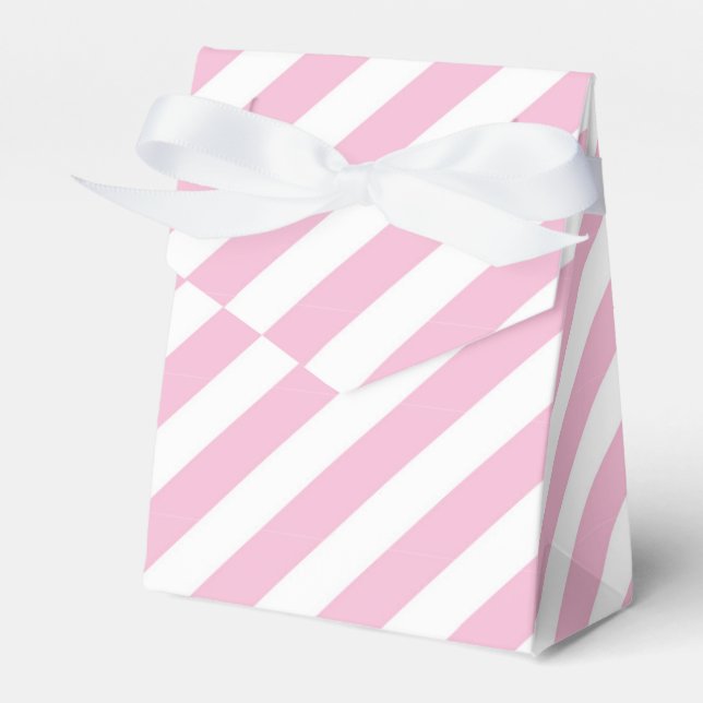 Ballotins Boîtes de faveurs de fête d'anniversaire rayées ro (Verso)