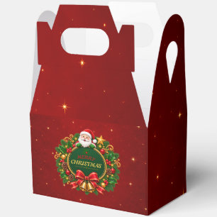 Ballotins Boîtes de faveurs de fête de Noël joyeux modifiabl