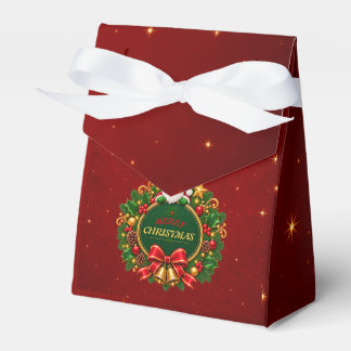 Ballotins Boîtes de faveurs de fête de Noël joyeux modifiabl