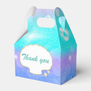 Ballotins Boîtes de faveurs de fête de sirène Enchanté sous 