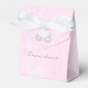 Ballotins Boîtes de Faveurs de Fête Rose Cendrillon Carrosse