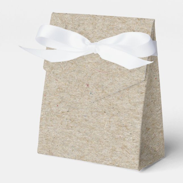 Ballotins Boîtes de faveurs de fête rustiques en papier kraf (Verso)