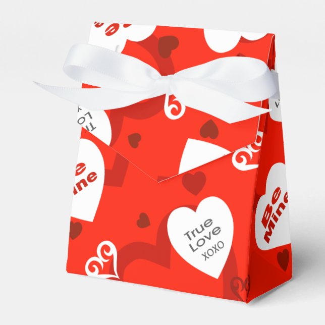 Ballotins Boîtes de Faveurs de la Saint-Valentin (Verso)