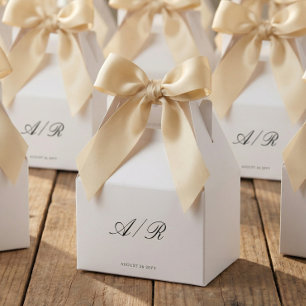 Ballotins Boîtes de faveurs de mariage à calligraphie chic e