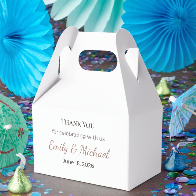 Ballotins Boîtes de faveurs de mariage | Ensemble de cadeaux (Fête)