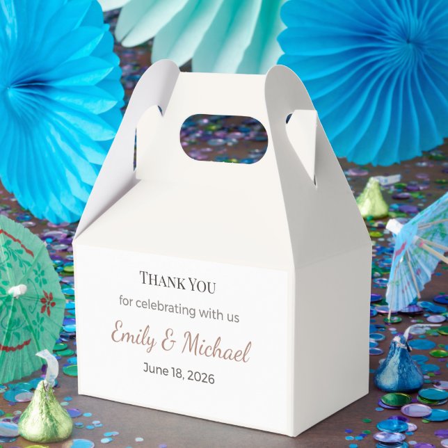 Ballotins Boîtes de faveurs de mariage | Ensemble de cadeaux (Fête)