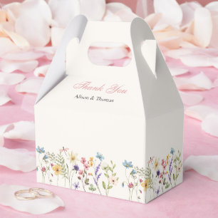 Ballotins Boîtes de Faveurs de Mariage Prairie Fleurs Sauvag