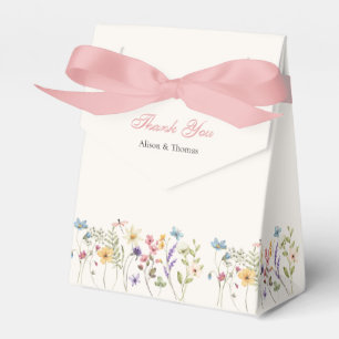 Ballotins Boîtes de Faveurs de Mariage Prairie Fleurs Sauvag