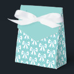 Ballotins Boîtes de faveurs Elegant Aqua Bow<br><div class="desc">Le design est issu de l'art original.</div>