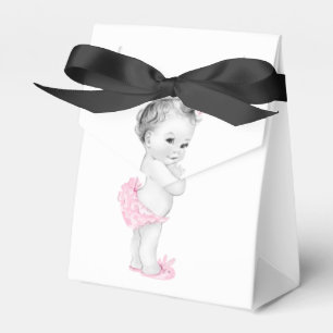 Ballotins Boîtes de faveurs pour Baby Shower Princesse Rose