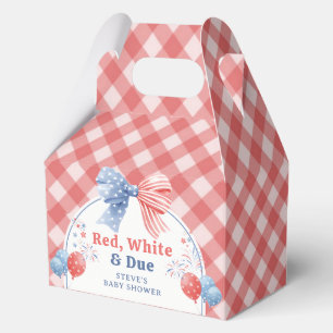 Ballotins Boîtes de faveurs pour bébé shower 'Red White and