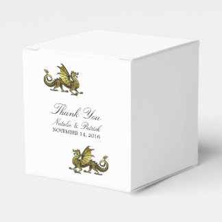 Ballotins Boîtes de favoris Gold Dragon Wedding
