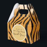 Ballotins Boîtes de pignon personnalisées Impression de tigr<br><div class="desc">Petites boîtes de faveur de style pignon élégantes avec des champs de modèle de texte pour que vous ajoutiez les informations de votre choix, que ce soit pour un événement d'entreprise ou personnel en famille. Ces boîtes de faveur conviennent aux petits bonbons, à un bijou (si utilisé comme boîte-cadeau) ou...</div>