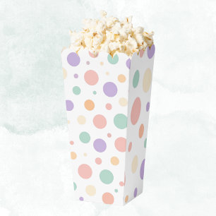 Ballotins Boîtes de pop-corn à pois pastel Halloween/