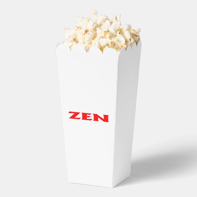 Ballotins Boîtes de pop-corn blanc rouge zen (Sauté)