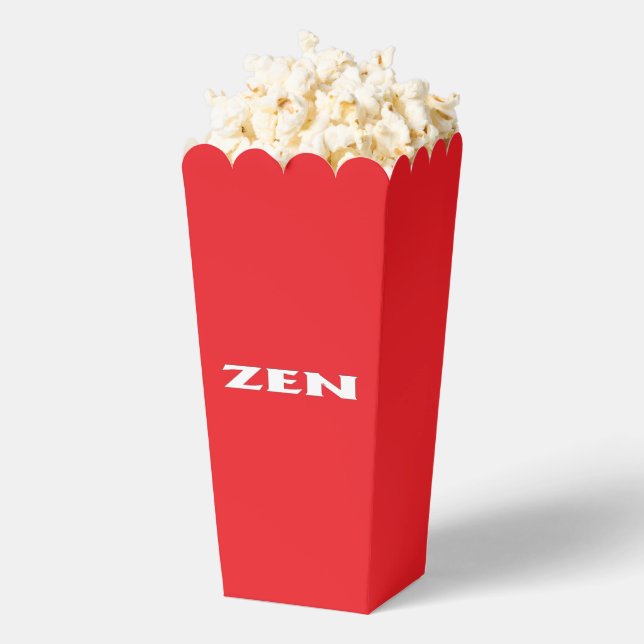 Ballotins Boîtes de pop-corn blanc zen (Sauté)