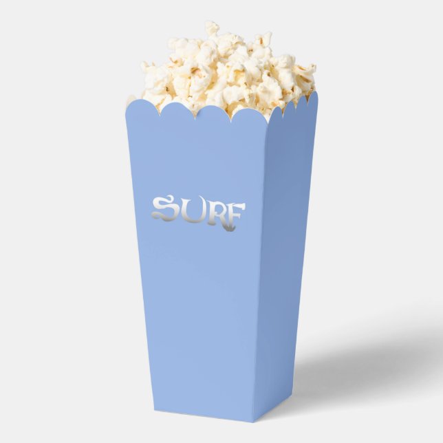 Ballotins Boîtes de pop-corn bleu surf (Sauté)