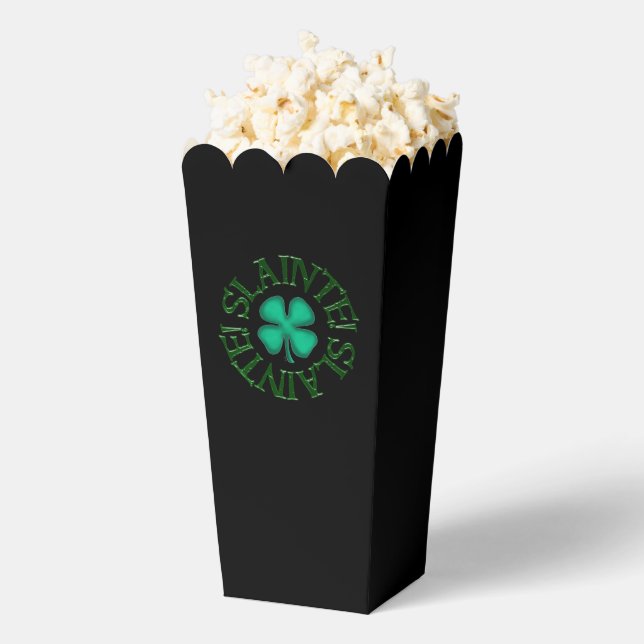 Ballotins Boîtes de pop-corn noir Slainte (Sauté)