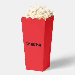 Ballotins Boîtes de pop-corn noir Zen