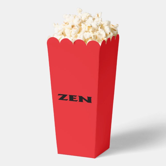 Ballotins Boîtes de pop-corn noir Zen (Sauté)