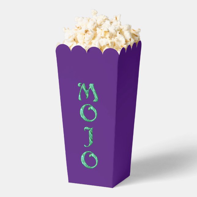 Ballotins Boîtes de pop-corn vert mojo (Sauté)