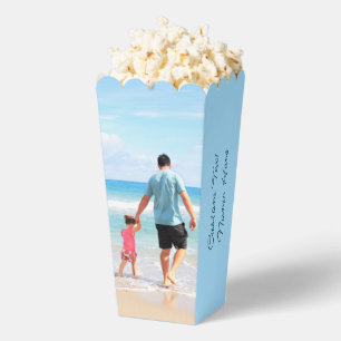 Ballotins Boîtes de Popcorn Personnalisées avec Photo et Tex