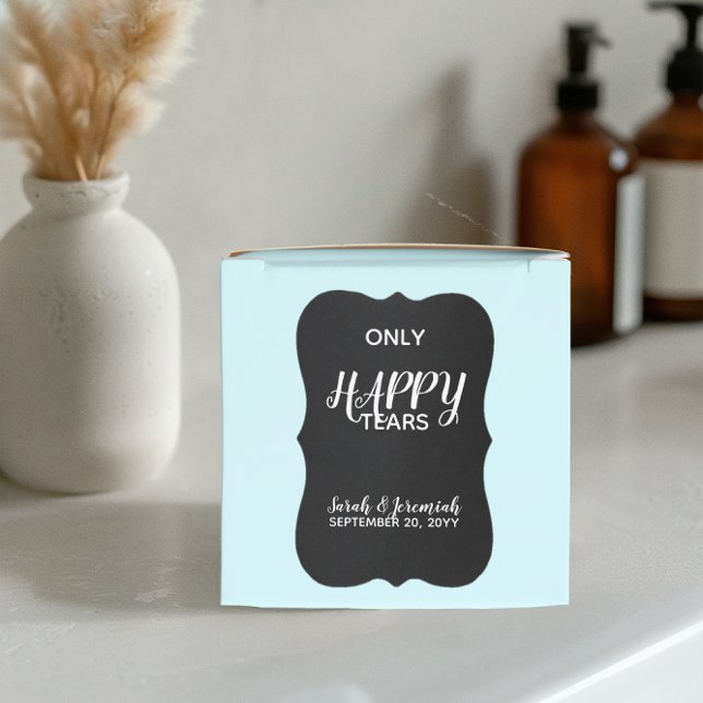 Ballotins Boîtes de tissus Mariage Aqua Mini Chalkboard (Créateur téléchargé)