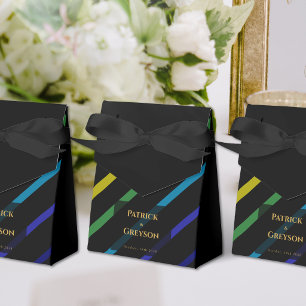 Ballotins Boîtes élégantes arc-en-ciel pour cadeaux de maria