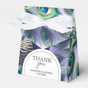 Ballotins Boîtes favorites mariage Royal Peacock