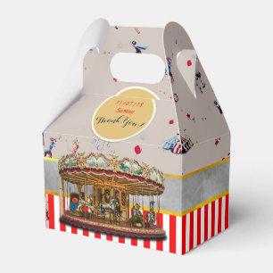Ballotins Boîtes Gable de cirque Carrousel Vintage Personnal