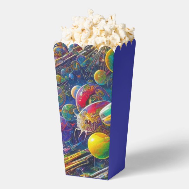 Ballotins Boîtes popcorn Space Race (Sauté)