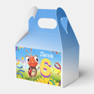 Ballotins Boîtier de fête d'anniversaire personnalisé 6 ans 