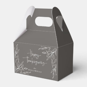 Ballotins Bon thanksgiving motif gris chaud
