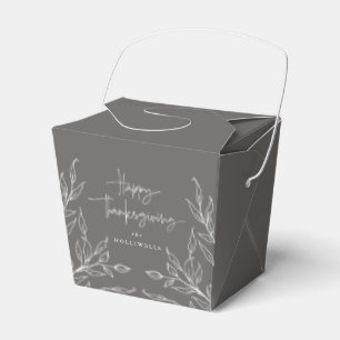 Ballotins Bon thanksgiving motif gris chaud
