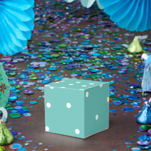 Ballotins Bonbon de bonbons à motif de points sarcelle clair
