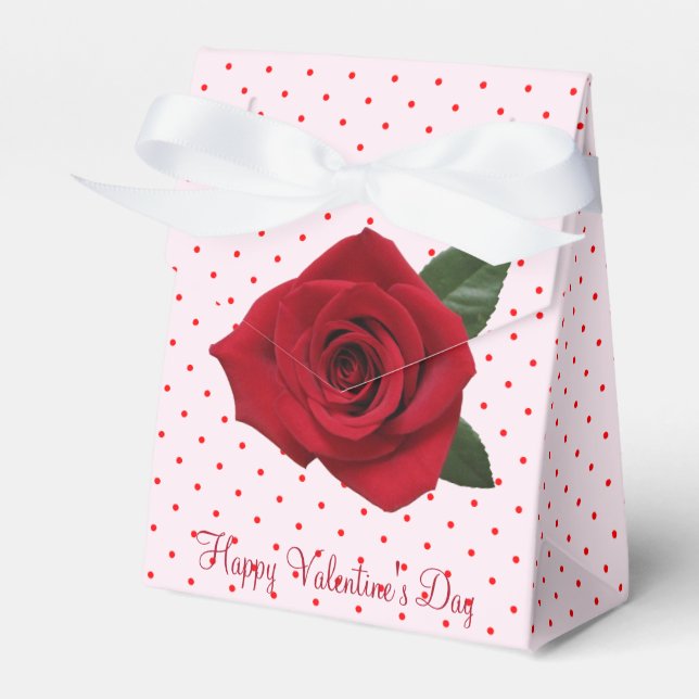 Ballotins Bonbons ou cadeau de Roses rouges Saint Valentin B (Verso)