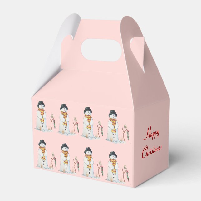 Ballotins bonhomme de neige avec semelle rayée noël (Arrière)