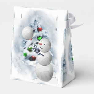 Ballotins Bonhomme de neige de volley-ball Noël