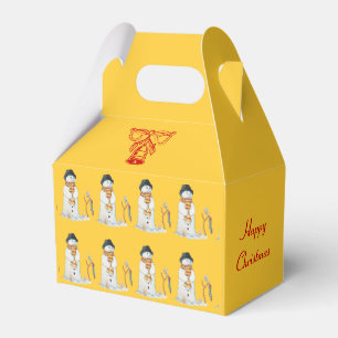 Ballotins bonhomme de neige mignon avec le bas de Noël