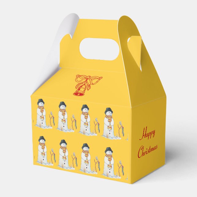 Ballotins bonhomme de neige mignon avec réserve de Noël (Arrière)