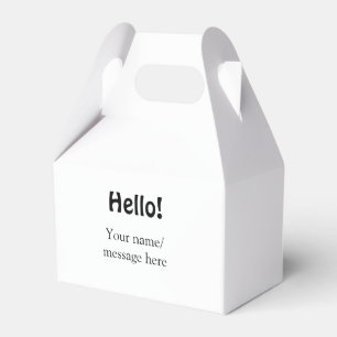 Ballotins Bonjour ajoutez un message de nom simple modèle co