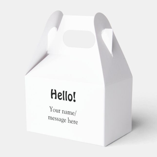 Ballotins Bonjour ajoutez un message de nom simple modèle co (Verso)