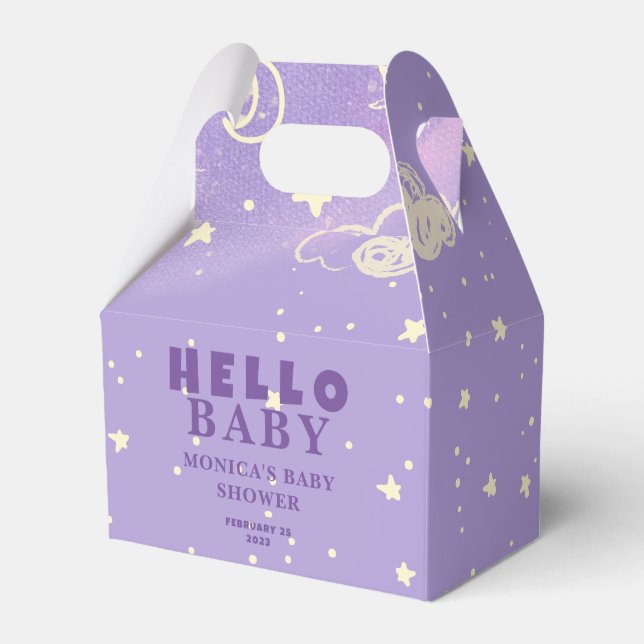 Ballotins Bonjour Baby Purple Dream Baby shower (Verso)