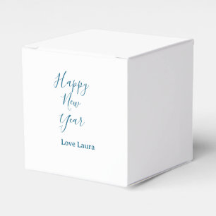 Ballotins Bonne nouvelle année ajouter nom amour bleu simple